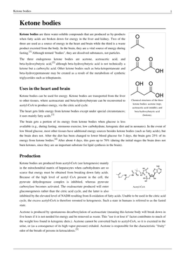 Ketone Bodies 1 Ketone Bodies