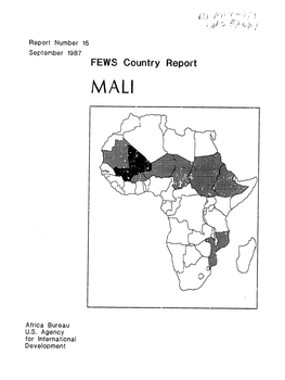 FEWS Country Report MALI