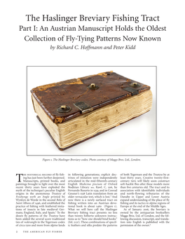 The Haslinger Breviary Fishing Tract Part I: an Austrian Manuscript Holds the Oldest Collection of Fly-Tying Patterns Now Known by Richard C