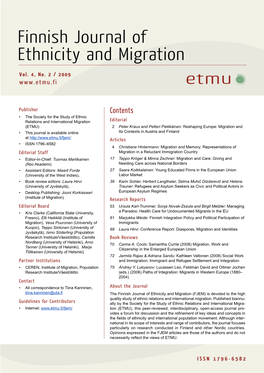 Finnish Journal of Ethnicity and Migration