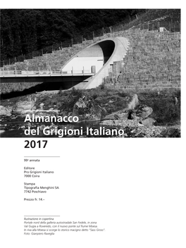 Almanacco Del Grigioni Italiano 2017
