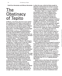 The Obstinacy of Tepito