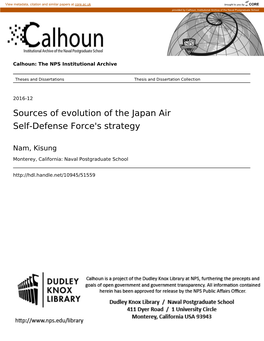 Sources of Evolution of the Japan Air Self-Defense Force's Strategy