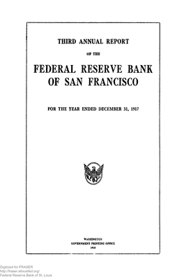 Federal Reserve Bank of San Francisco Annual Report