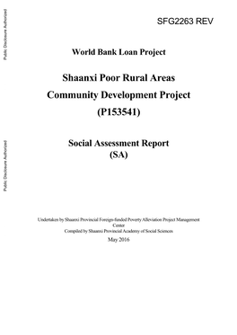 Social Assessment Report (SA)