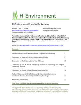 Environment Roundtable Reviews