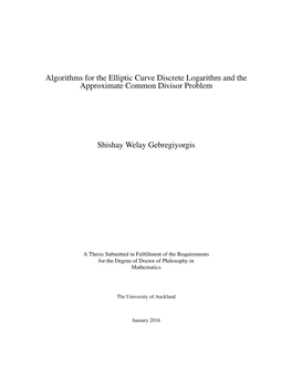 Algorithms for the Elliptic Curve Discrete Logarithm and the Approximate Common Divisor Problem