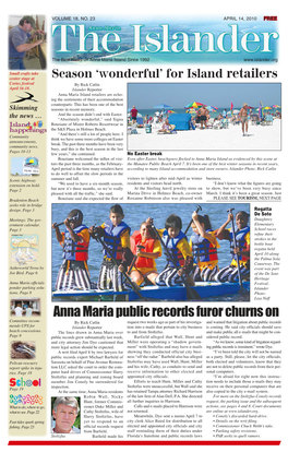 Anna Maria Public Records Furor Churns On