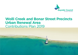 Wolli Creek and Bonar Street Urban Renewal Area Contributions Plan