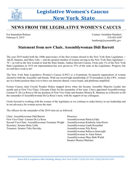 Legislative Women's Caucus New York State