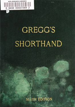 Gregg's Shorthand