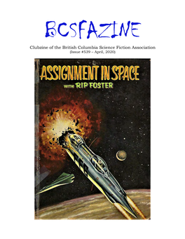 Clubzine of the British Columbia Science Fiction Association (Issue #539 – April, 2020)