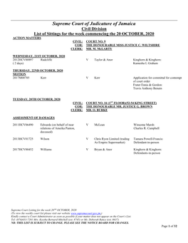 Civil Division Listings.Pdf