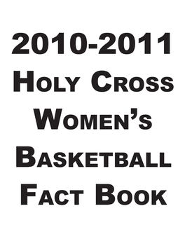 2010-2011 Womens Basketball Media Guide.Indd