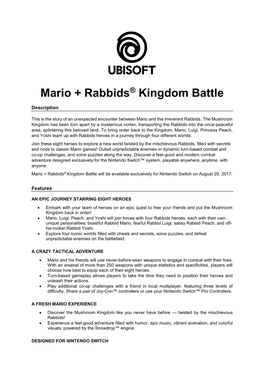 Mario + Rabbids® Kingdom Battle