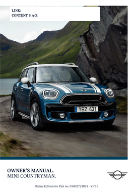 Owner's Manual. Mini Countryman