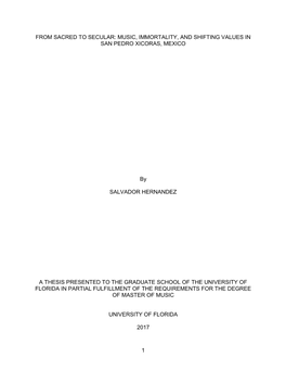 University of Florida Thesis Or Dissertation Formatting