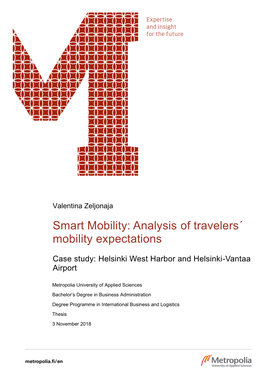 Smart Mobility: Analysis of Travelers´ Mobility Expectations