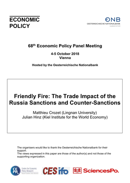 Friendly Fire: the Trade Impact of the Russia Sanctions and Counter-Sanctions