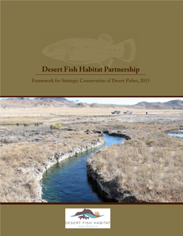 Desert Fish Habitat Partnership Strategic Plan