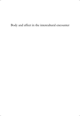 Body and Affect in the Intercultural Encounter