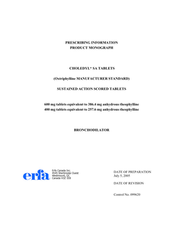 Oxtriphylline MANUFACTURER STANDARD)