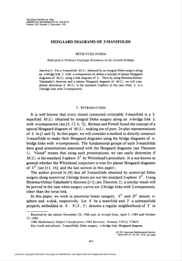 Heegaard Diagrams of 3-Manifolds