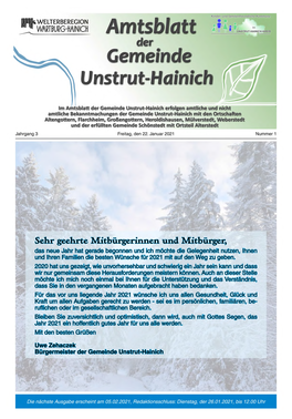 Amtsblatt 01-2021 Als Pdf-Datei Herunterladen