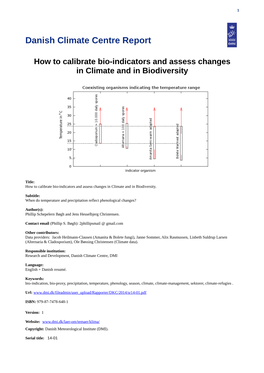 Danish Climate Centre Report