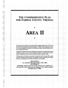 1986 Comprehensive Plan, 1989 Reprint