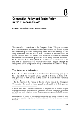 Competition Policy and Trade Policy in the European Union1