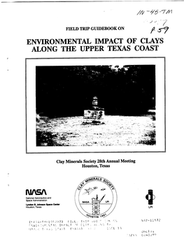 Environmental Impact of Clays Along the Upper Texas Coast