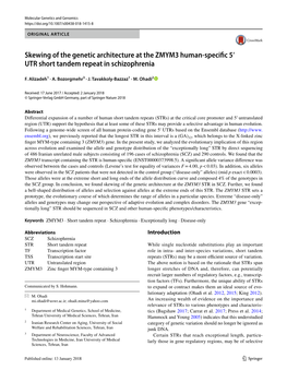 Skewing of the Genetic Architecture at the ZMYM3 Human-Specific 5