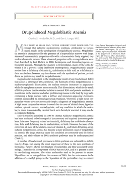 Drug-Induced Megaloblastic Anemia