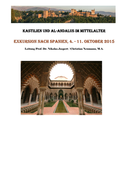 Kastilien Und Al-Andalus Im Mittelalter