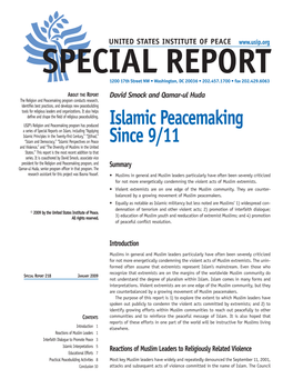 Islamic Peacemaking Since 9/11