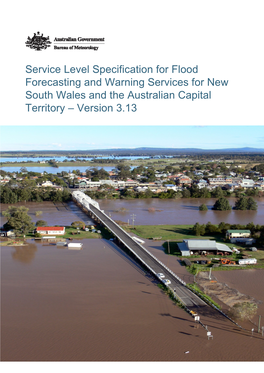 NSW Service Level Specification