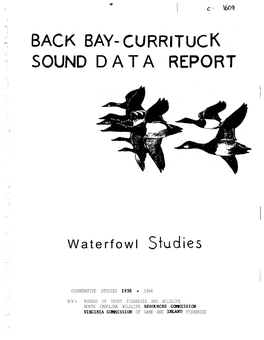 Back Bay and Currituck Sound During the 1958-59 Hunting Season