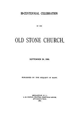 Old Stone Church