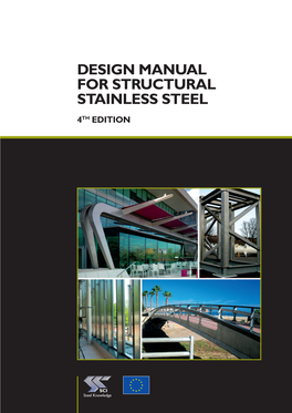 Design Manual for Structural Stainless Steel 4Th Edition