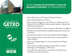 Getxo, Ciudad De Ensueño Y Cuna De Grandes Ilusiones: 10 Compromisos