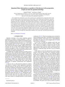 Quantum Fisher Information As a Predictor of Decoherence in the Preparation of Spin-Cat States for Quantum Metrology