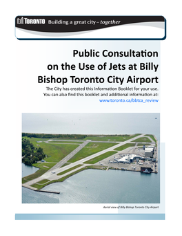 Public Consultaon on the Use of Jets at Billy Bishop Toronto City Airport