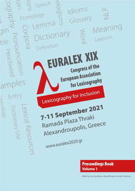 Euralexcongress XIX of the Spelling European Association Examples for Lexicography Lexicology Entry