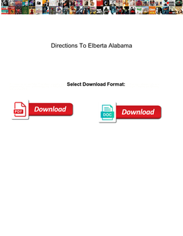 Directions to Elberta Alabama