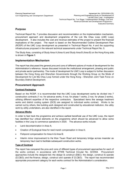 Purpose Implementation Mechanism Procurement Approach