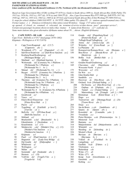 1 SOUTH AFRICA (CAPE) RAILWAYS – SL 210 20.11.20 Page 1 of 19