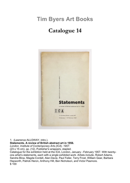 Catalogue 14