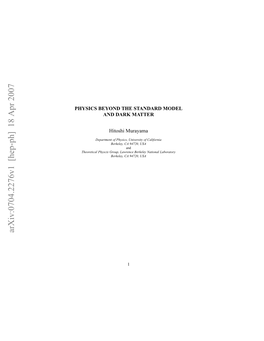 Arxiv:0704.2276V1 [Hep-Ph] 18 Apr 2007