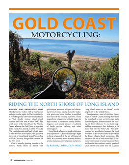 Gold Coast Motorcycling: Riding the North Shore of Long Island